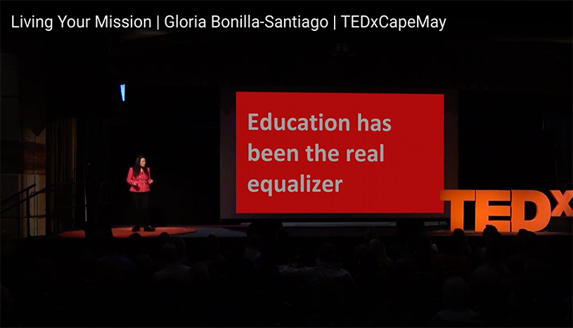 Living Your Mission | Gloria Bonilla-Santiago | TEDxCapeMay